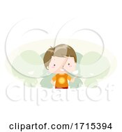 Poster, Art Print Of Kid Boy Adjective Witty Illustration