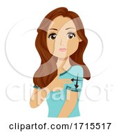 Teen Girl Sign Language Hospital Illustration