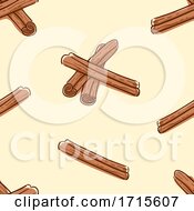 Poster, Art Print Of Seamless Cinnamon Stick Background Illustration