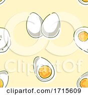 Poster, Art Print Of Seamless Egg Background Illustration