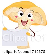 Mascot Chanterelle Board Illustration