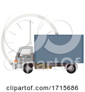 Truck Logistics Time Illustration