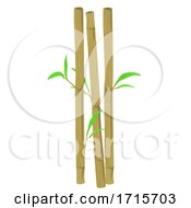 Poster, Art Print Of Bamboo Straws Illustration
