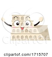Mascot Roman Colosseum Illustration