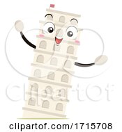 Mascot Tower Of Pisa Illustration