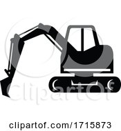 Poster, Art Print Of Mechanical Digger Or Excavator