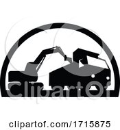 Mechanical Digger Excavator Earthmover by patrimonio