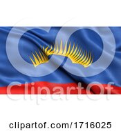 Poster, Art Print Of Flag Of Murmansk Oblast Waving In The Wind
