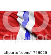 Poster, Art Print Of Flag Of Omsk Oblast Waving In The Wind