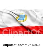 Poster, Art Print Of Flag Of Saratov Oblast Waving In The Wind