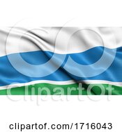 Poster, Art Print Of Flag Of Sverdlovsk Oblast Waving In The Wind