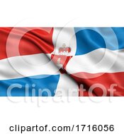 Poster, Art Print Of Flag Of Perm Krai Waving In The Wind