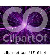 3D Abstract Background With Hyperzoom Space Effect