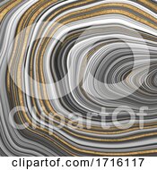 Poster, Art Print Of Abstract Agate Stone Texture With Gold Highlights