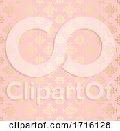 Poster, Art Print Of Elegant Pattern Background In Gold And Pink