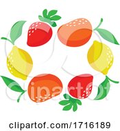 Poster, Art Print Of Strawberries Mangoes And Lemons