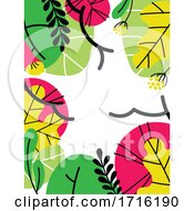 Poster, Art Print Of Abstract Foliage Background