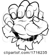 Poster, Art Print Of Monster Claw Cartoon Hand