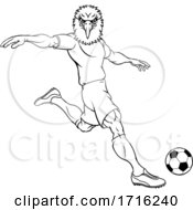 Eagle Soccer Football Player Animal Sports Mascot