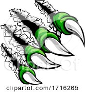 Monster Claw Hand Ripping Tearing Background by AtStockIllustration