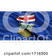 Poster, Art Print Of Flag Of Alberta Waving In The Wind
