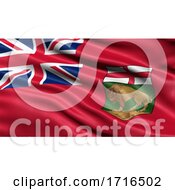 Poster, Art Print Of Flag Of Manitoba Waving In The Wind