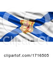 Poster, Art Print Of Flag Of Nova Scotia Waving In The Wind
