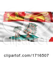 Poster, Art Print Of Flag Of Prince Edward Island Waving In The Wind
