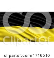 Flag Of Baden WRttemberg Waving In The Wind by stockillustrations