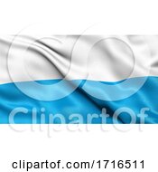 Poster, Art Print Of Flag Of Bavaria Waving In The Wind