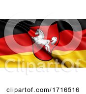 Poster, Art Print Of Flag Of Lower Saxony Waving In The Wind