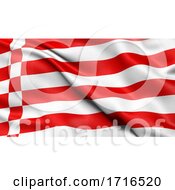 Poster, Art Print Of Flag Of Bremen Waving In The Wind