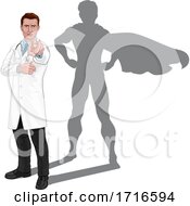 Poster, Art Print Of Super Hero Doctor Wants Needs You Pointing Concept