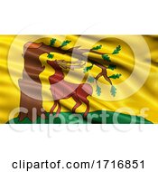 Poster, Art Print Of Flag Of Berkshire Waving In The Wind