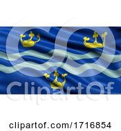 Poster, Art Print Of Flag Of Cambridgeshire Waving In The Wind