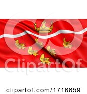 Poster, Art Print Of Flag Of East Sussex Waving In The Wind