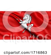 Poster, Art Print Of Flag Of Kent Waving In The Wind