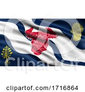 Poster, Art Print Of Flag Of Oxfordshire Waving In The Wind