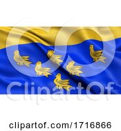 Poster, Art Print Of Flag Of West Sussex Waving In The Wind