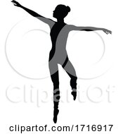 Poster, Art Print Of Ballet Dancer Silhouette