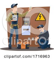 Poster, Art Print Of Electricians