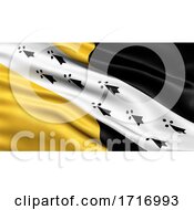 Poster, Art Print Of Flag Of Norfolk Waving In The Wind