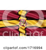 Poster, Art Print Of Flag Of Northamptonshire Waving In The Wind