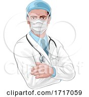 Doctor In Protective Mask Medical Concept