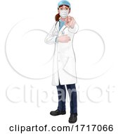 Poster, Art Print Of Doctor Woman Needs You Pointing