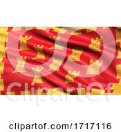 Poster, Art Print Of Flag Of Greater Manchester Waving In The Wind
