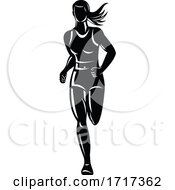 Poster, Art Print Of Female Marathon Runner