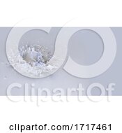 Water Splash Isolated On Blank Background by KJ Pargeter