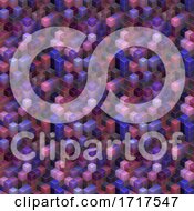 Poster, Art Print Of 3d Seamless Tiled Background Of Extruding Blocks