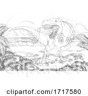 Poster, Art Print Of Vicious Tyrannosaurus Rex Dinosaur